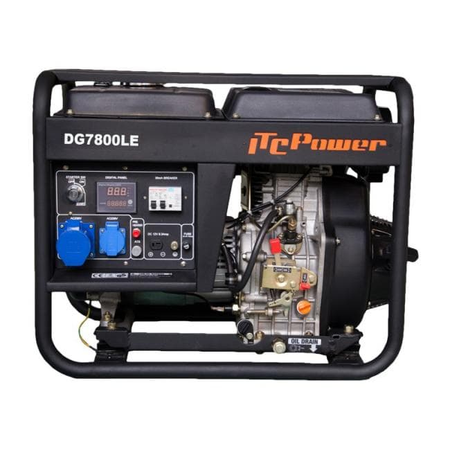 Дизелов монофазен мотогенератор ITC Power DG 7800LE 6,0kW / 6,5kW