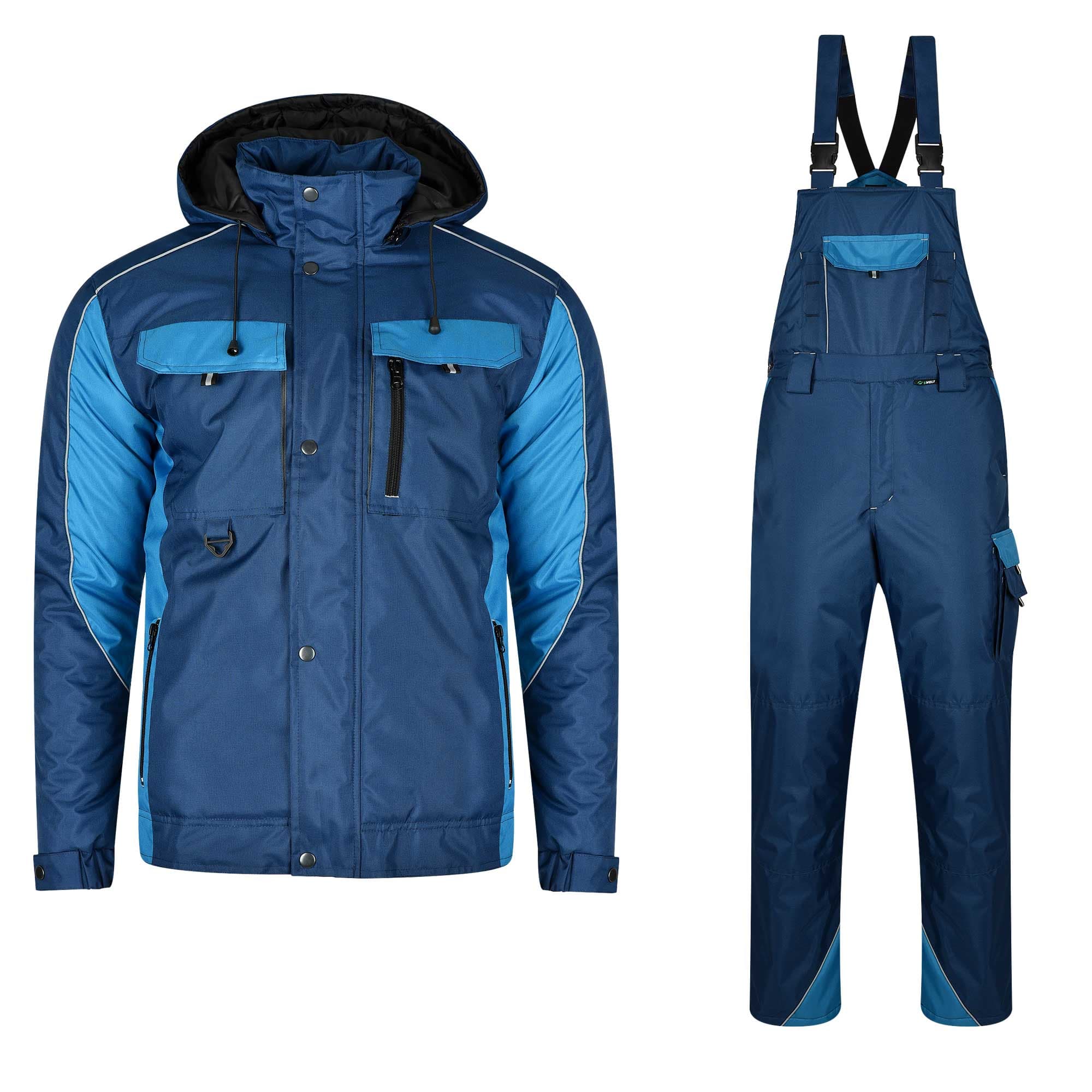 Зимен работен комплект яке и полугащеризон B-Wolf Braver 120401 / 2XL