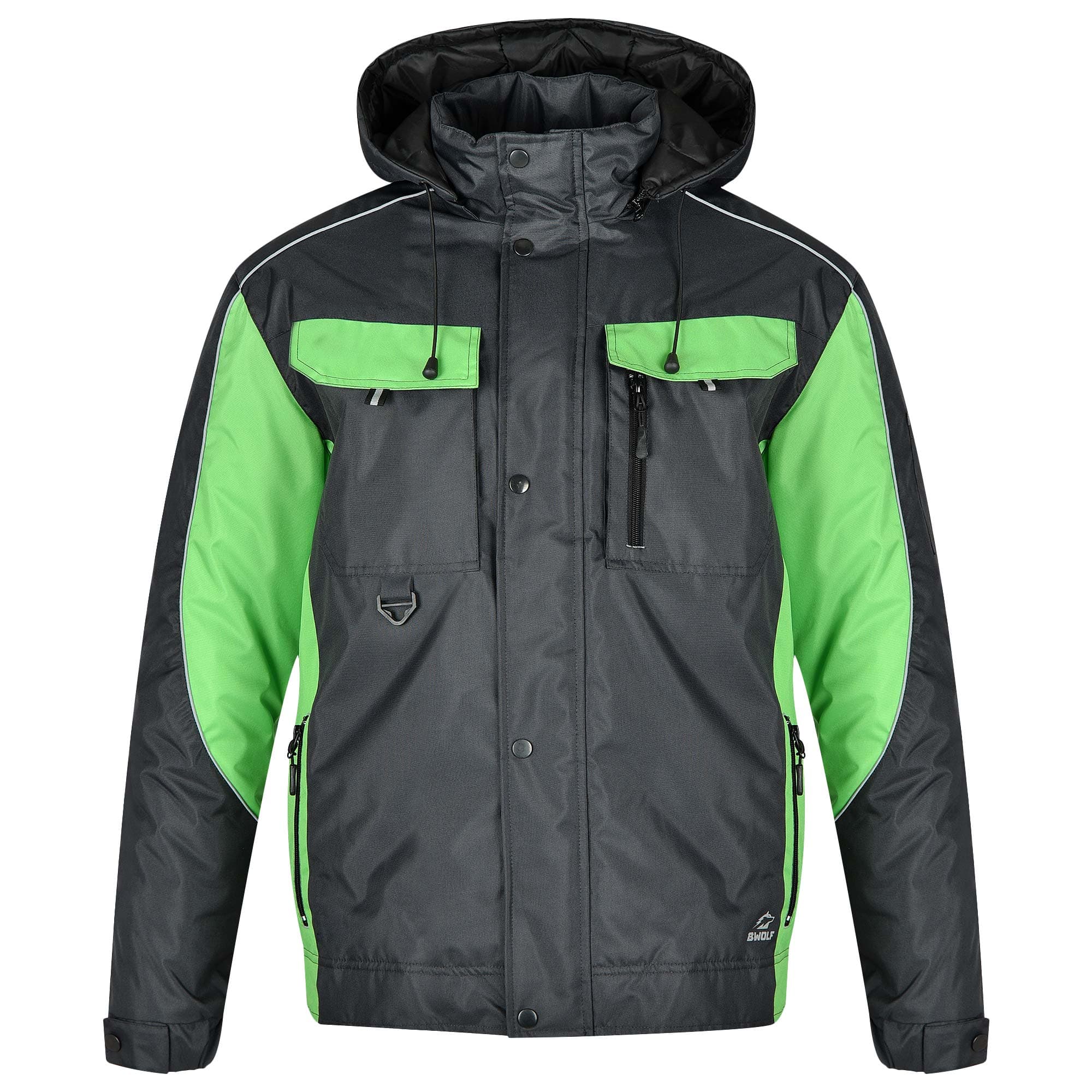 Зимно ватирано яке със сваляща се качулка B-Wolf Braver Jacket 151204 / M