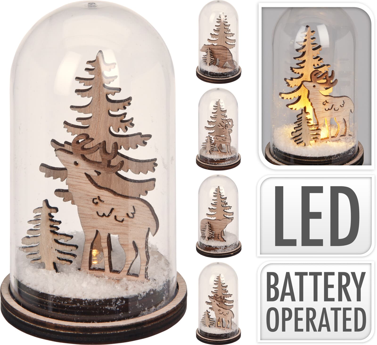 Коледна светеща декорация LED 11см