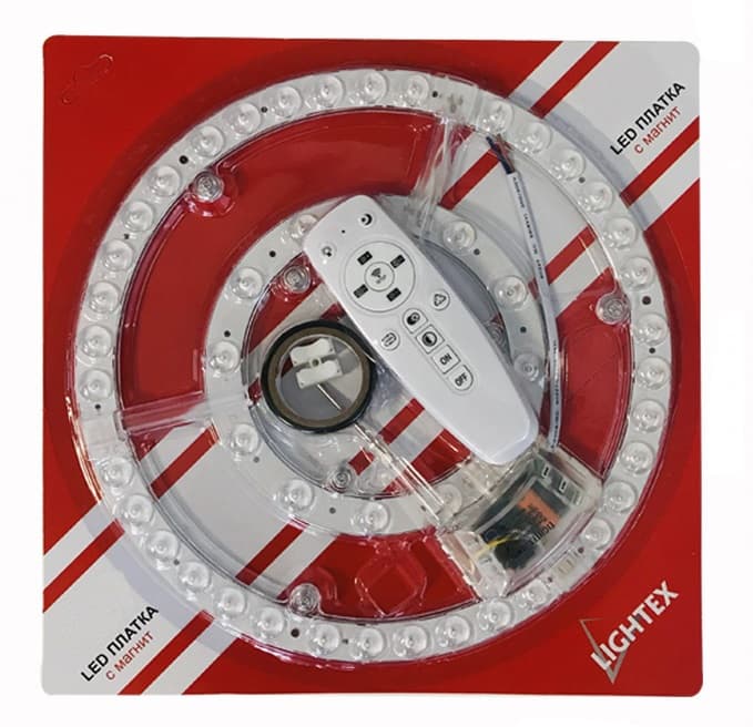 LED платка с магнит Lightex 34W WW+CW димируема, с дистанционно