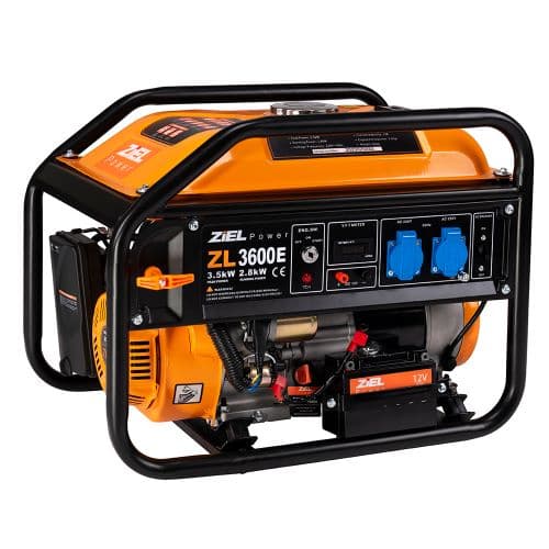 Бензинов генератор Ziel ZL3600E 2,8kW / 3,5kW / 212cc