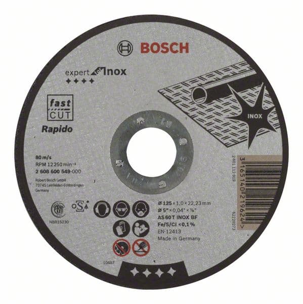 Диск за рязане Bosch Pro Stainless Steel and Metal 125x1x22,23мм