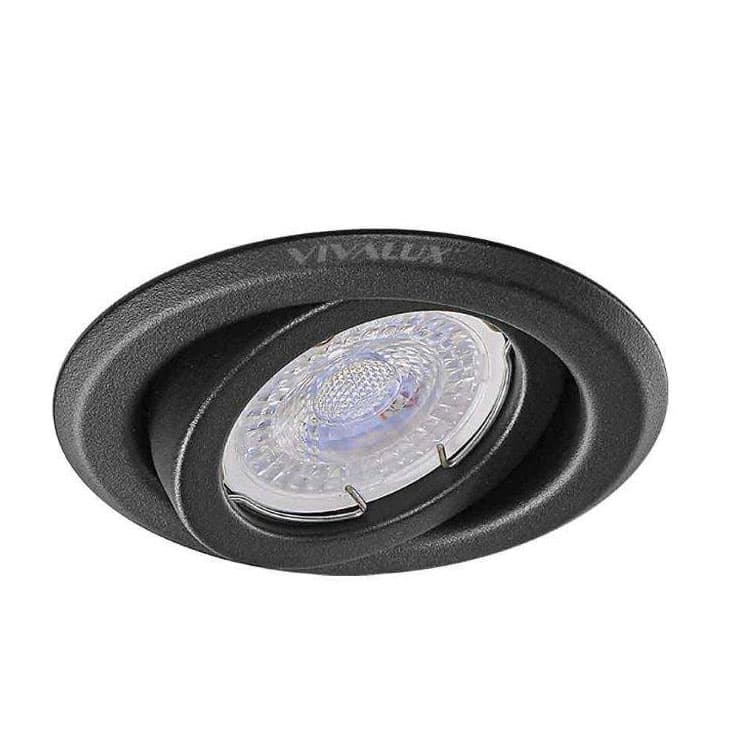 Стоманена подвижна луна Nox SL215 BK G5.3 кръгла черна