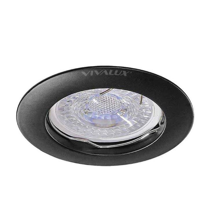 Стационарна черна луна отливка Ring SL514 BK G5.3 кръгла черна