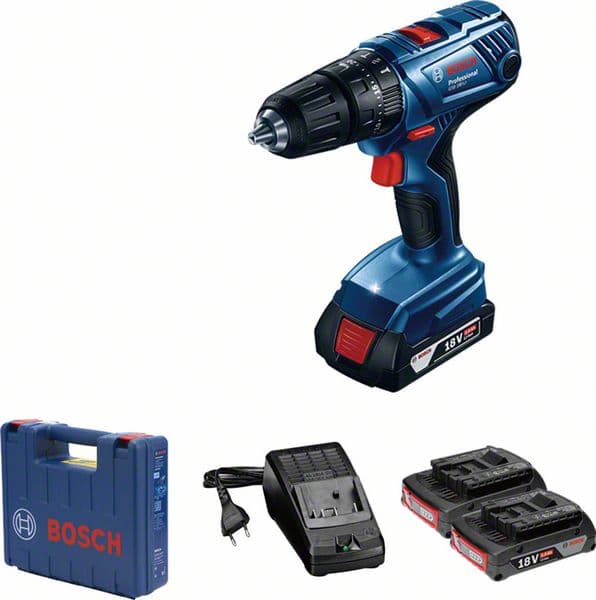 Акумулаторен ударно-пробивен винтоверт Bosch GSB 180 LI 18V + 2 батерии и зарядно