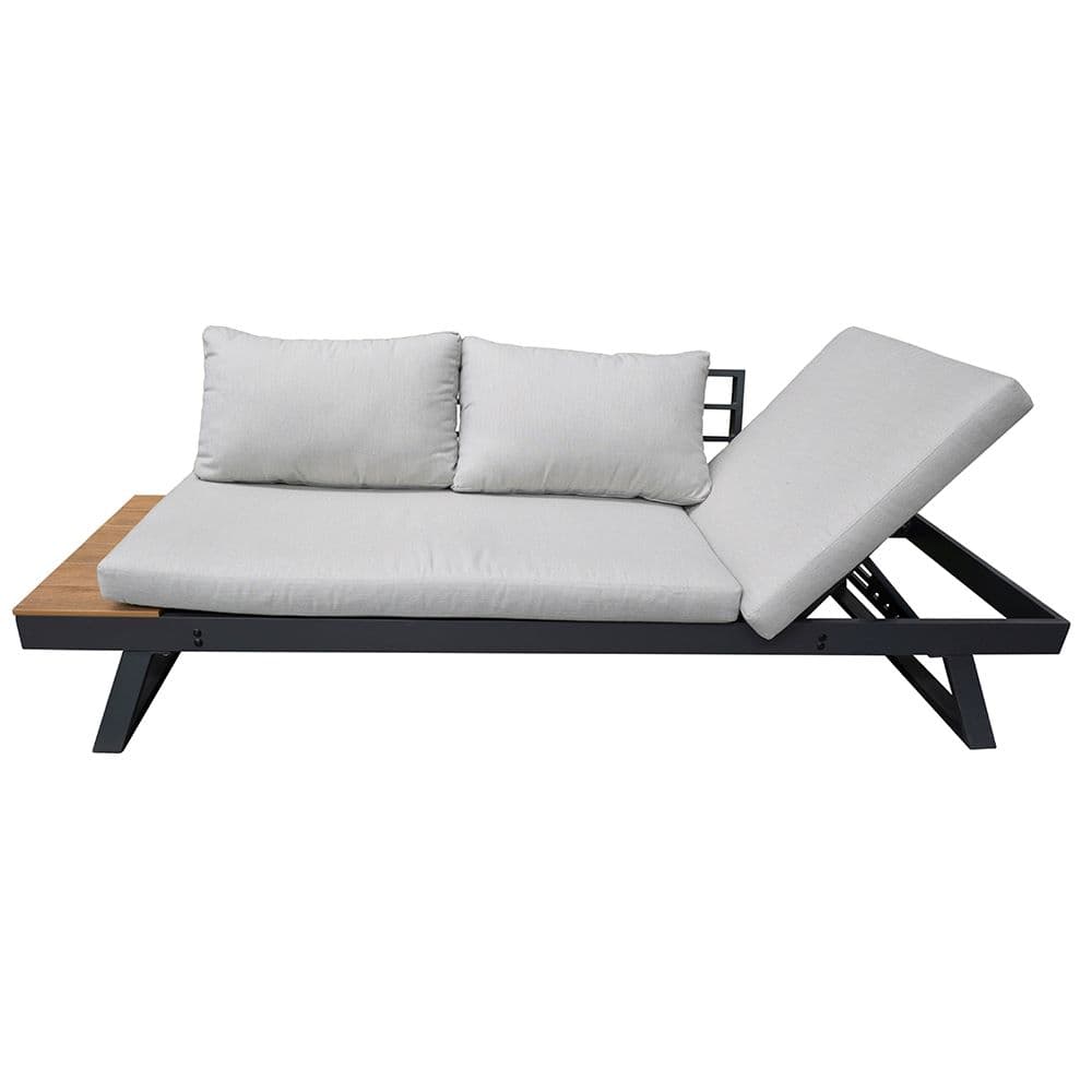 Градински диван - шезлонг със странична масичка алуминий и Polywood My Garden AG22094