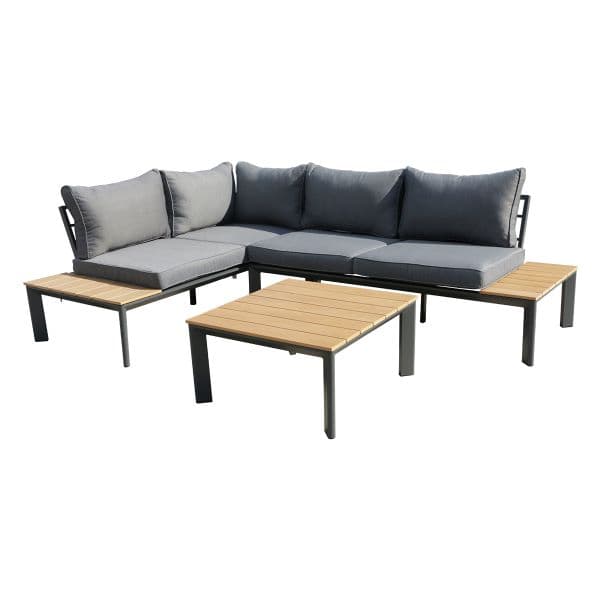 Градински сет диван с опция лежанка и маса My Garden AG22094S тъмносив