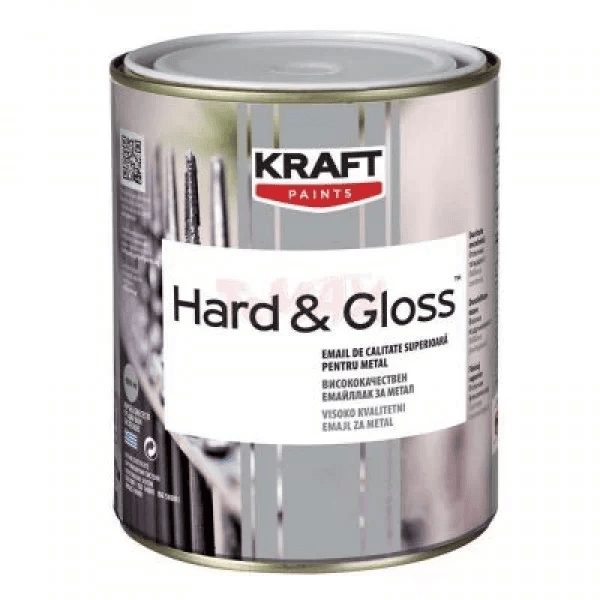 Eмайллак Hard&Gloss Kraft бял 650мл