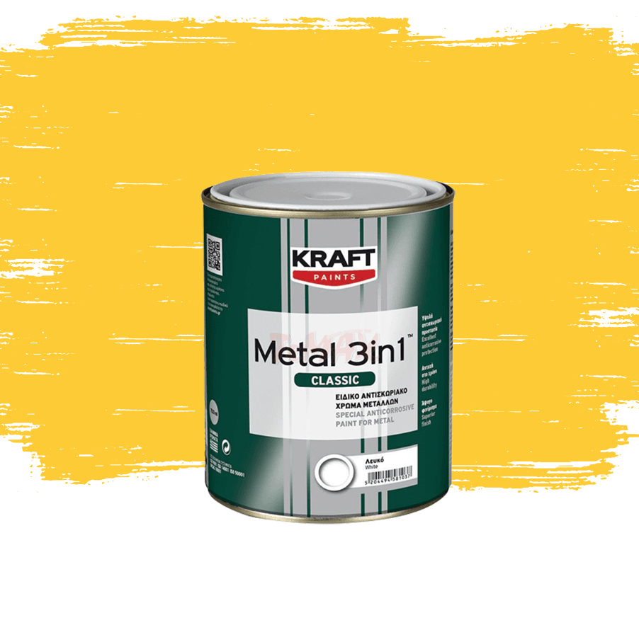 Емайллак 3 в 1 Kraft 316 жълт гланц 0.75л