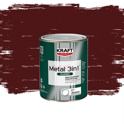 Емайллак 3 в 1 Kraft 322 бордо гланц 0.75л