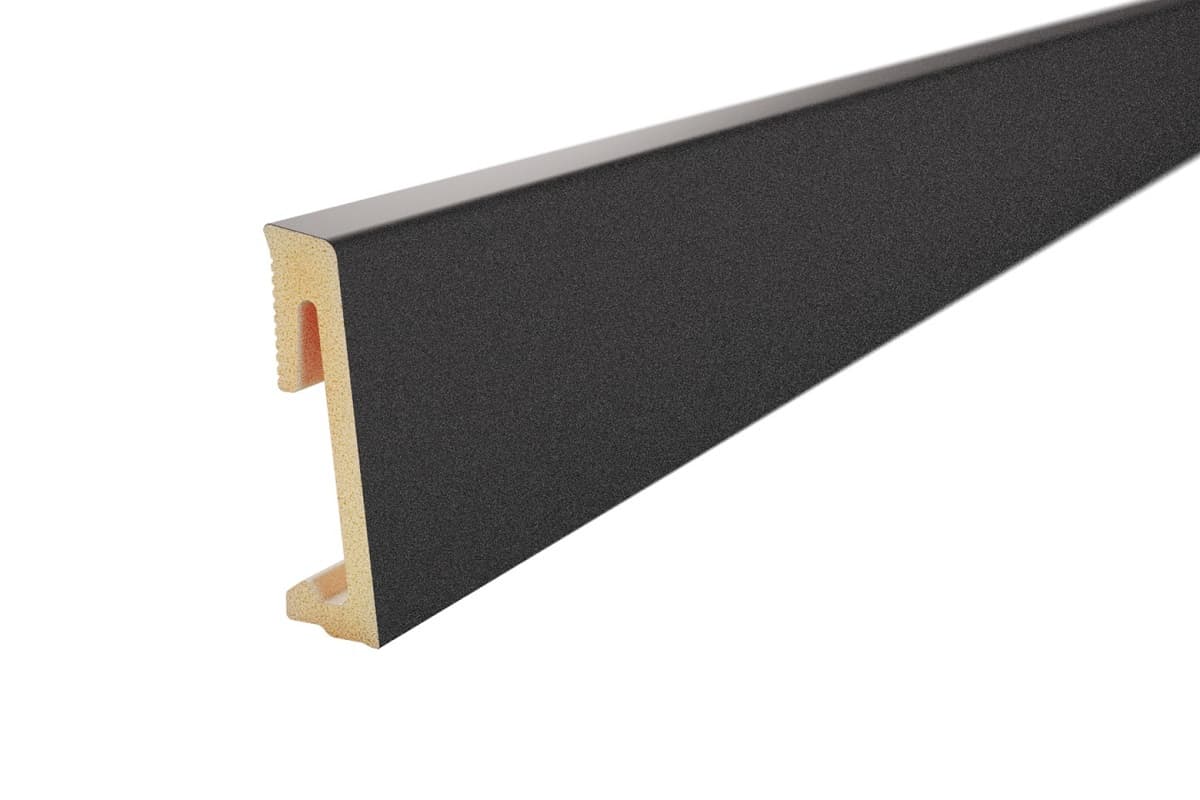 PVC перваз Salag Alpha 60 черен 2.2м