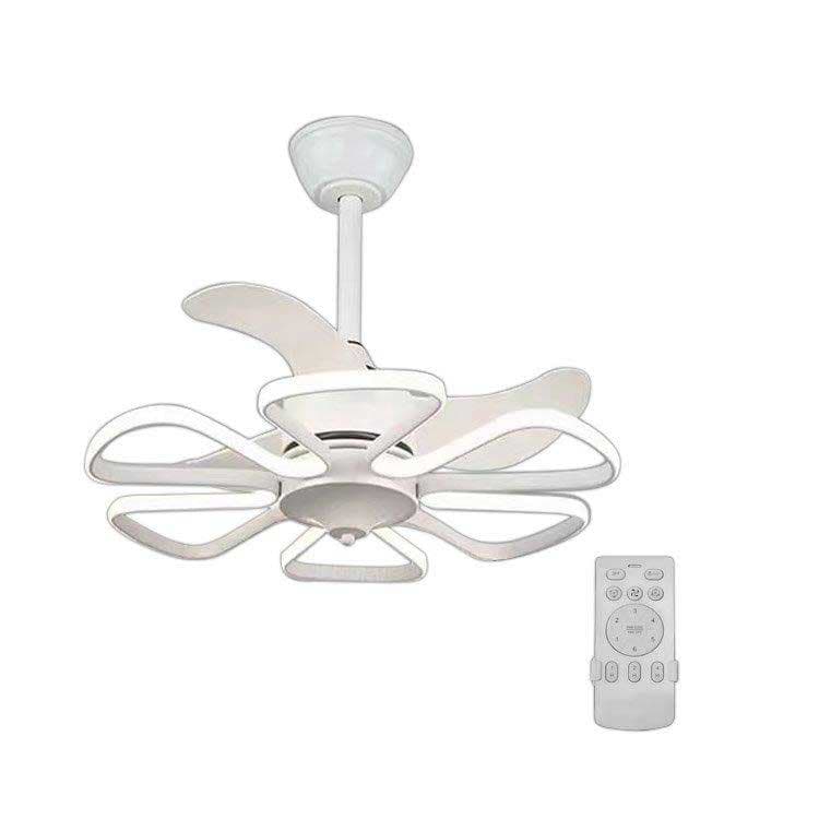 Таванен вентилатор с LED осветление и дистанционно Ziel Lighting KGFS-114 бял ф60см 30W