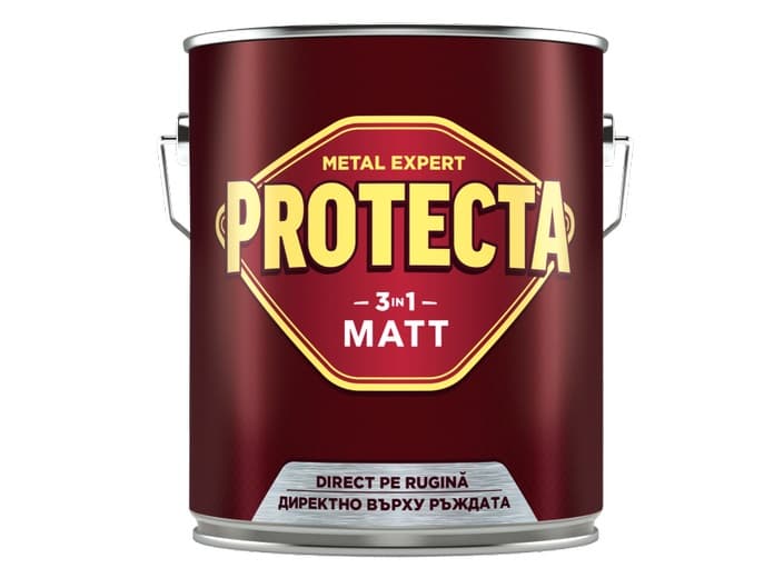 Боя за метал Protecta 3в1 мат черна 2.5л