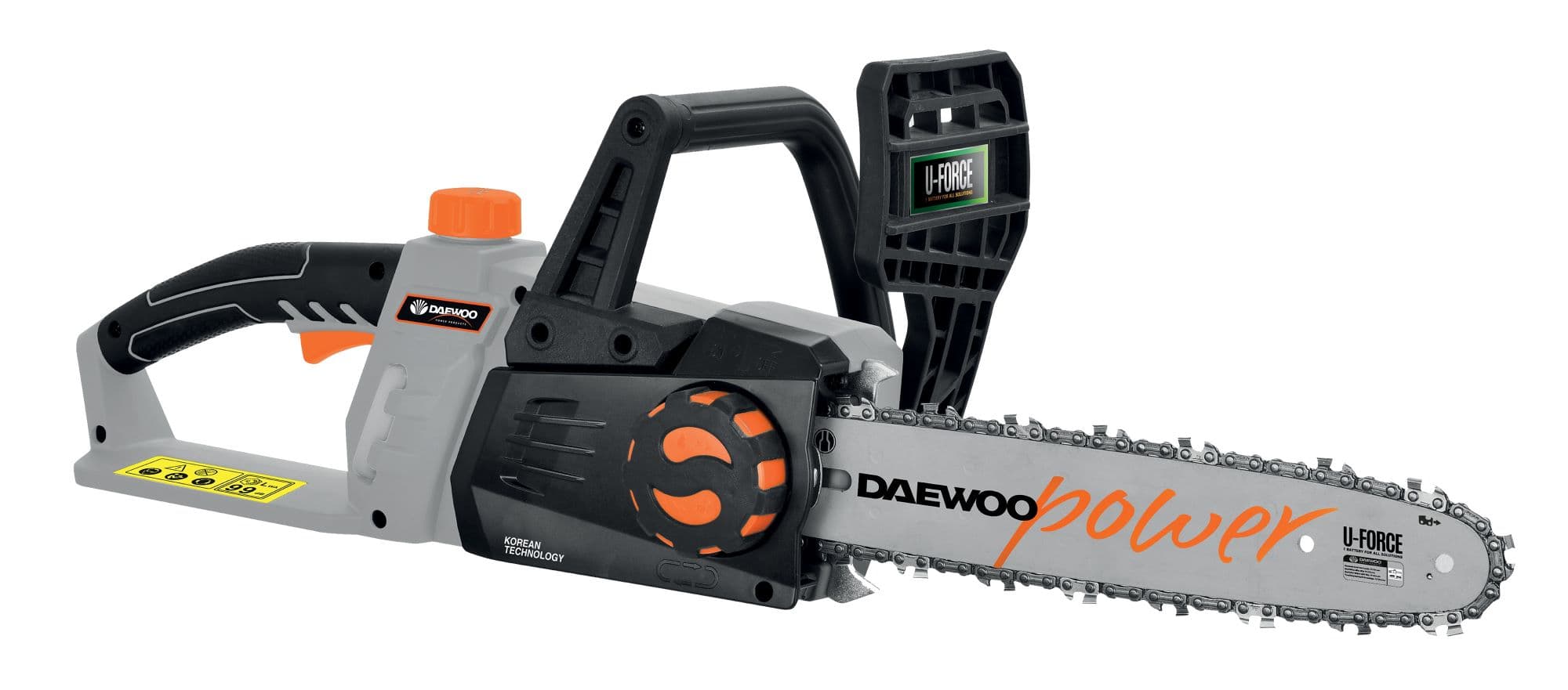 Aкумулаторен верижен трион за 1 батерия Daewoo 20V Li-Ion Solo