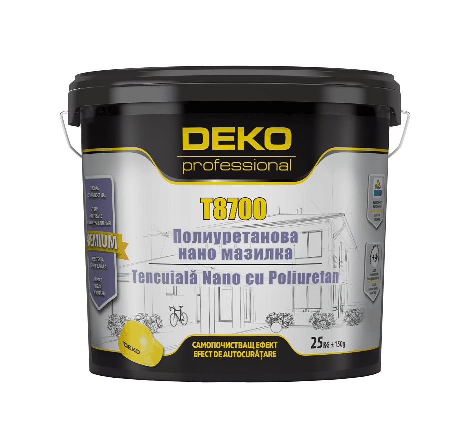 Полиуретанова нано мазилка Deko Professional T8700 Д1.5 096 25кг