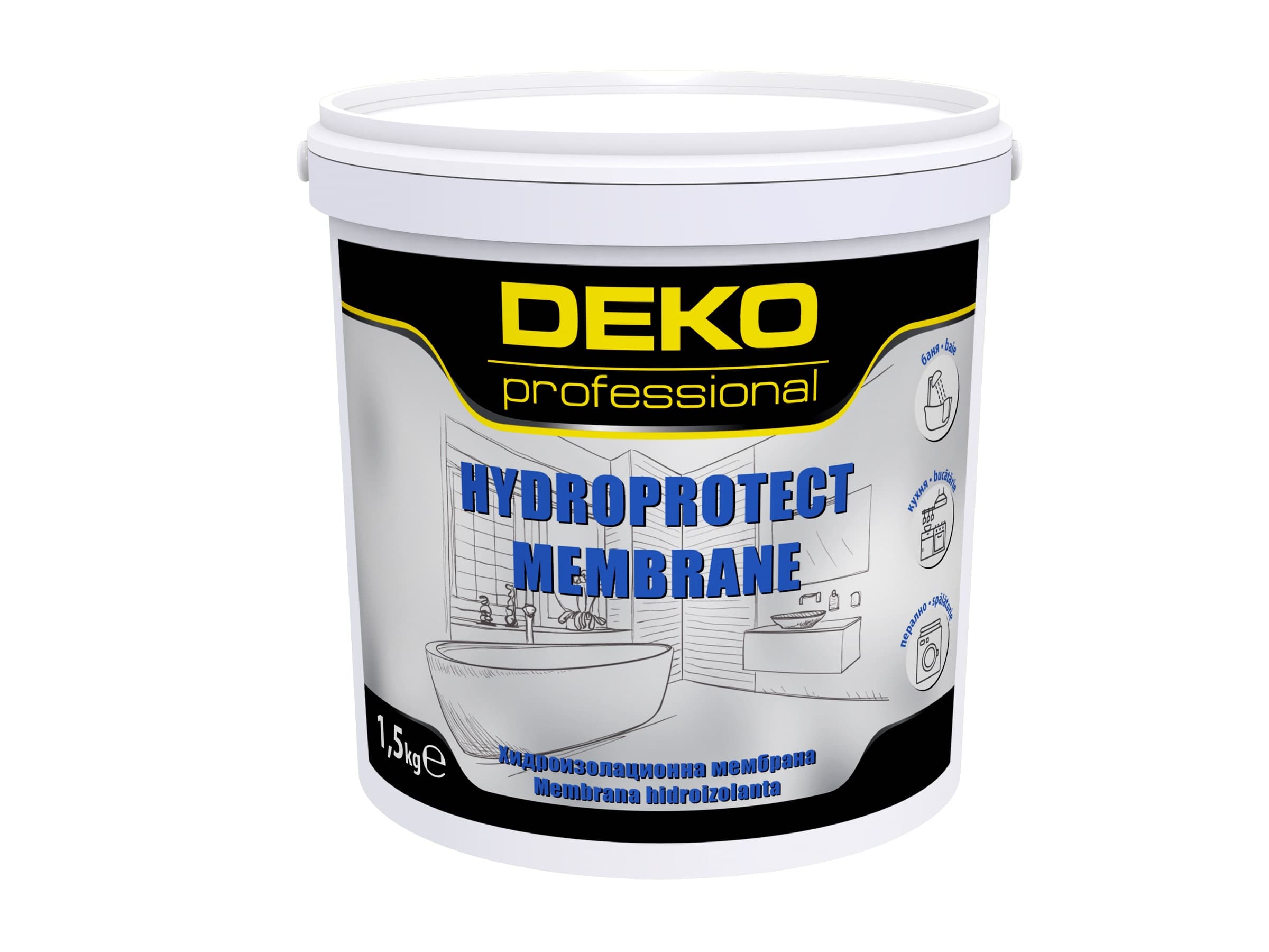 Гъвкава 1-К хидроизолационна мембрана Deko Hydroprotect 1,5кг
