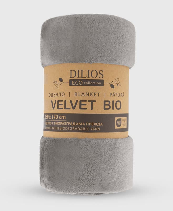 Одеяло Dilios Велвет Био 130х170см сиво
