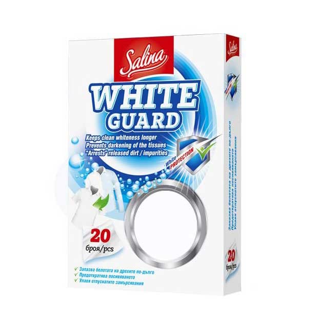 Цветоулавящи кърпи за бяло Salina White Guard 20 броя