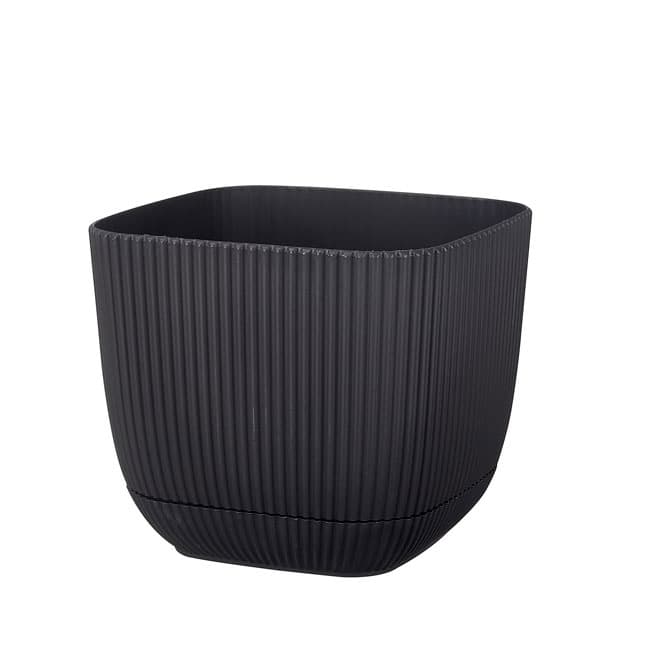 Квадратна саксия 19.3x19.3xh17см 4л антрацит