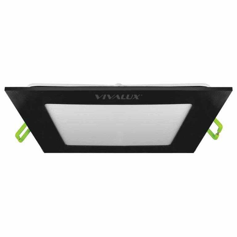 LED панел за вграждане квадрат Grid 6W BK/CL 4000K черен 