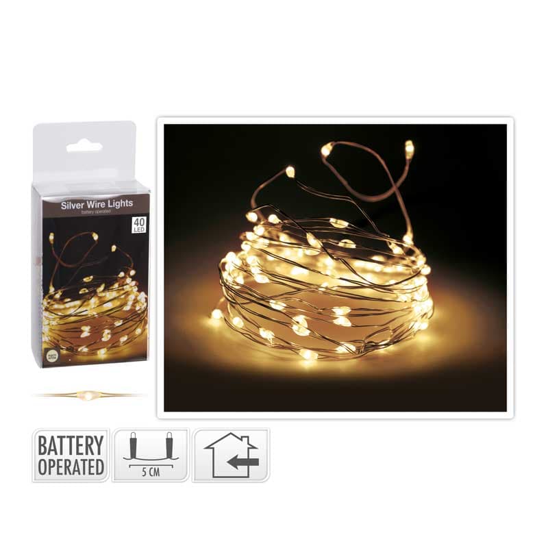 Коледни лампички Silverwire 40 LED топла светлина