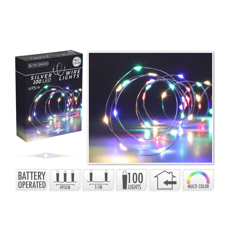 Коледни лампички Silverwire 100 LED цветни