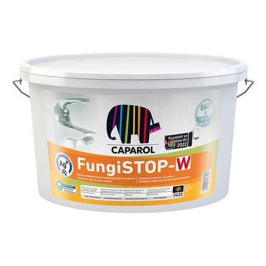 Интериорна боя за влажни помещения Caparol FungiStop-W Ag+ 2,5л
