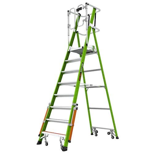 Стълба от фибростъкло с кош Little Giant Safety Cage 8 стъпала