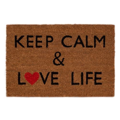 Изтривалка кокос Keep Calm & Love Life TP 11118 / 40х60см