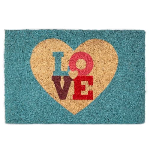 Изтривалка кокос Love Blue TP 11882 / 40х60см