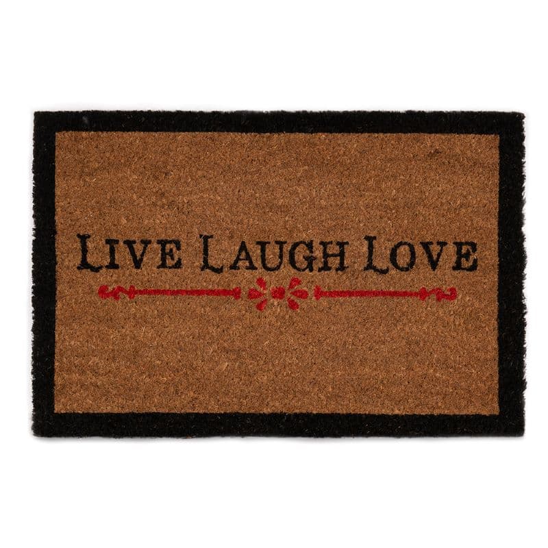 Изтривалка кокос Live Laugh Love TP 11911 / 40х60см