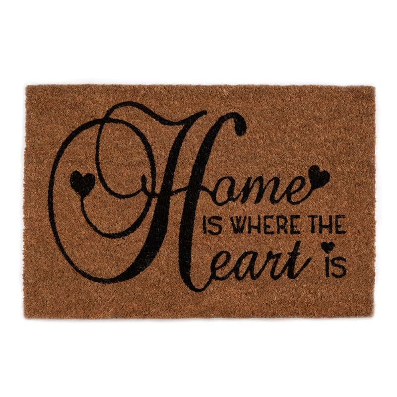 Изтривалка кокос Home is where the heart is TP 12093 / 40х60см