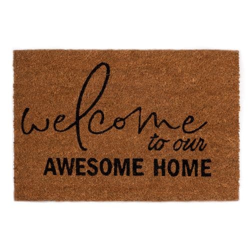 Изтривалка кокос Welcome to our awesome Home TP 13037 / 40х60см