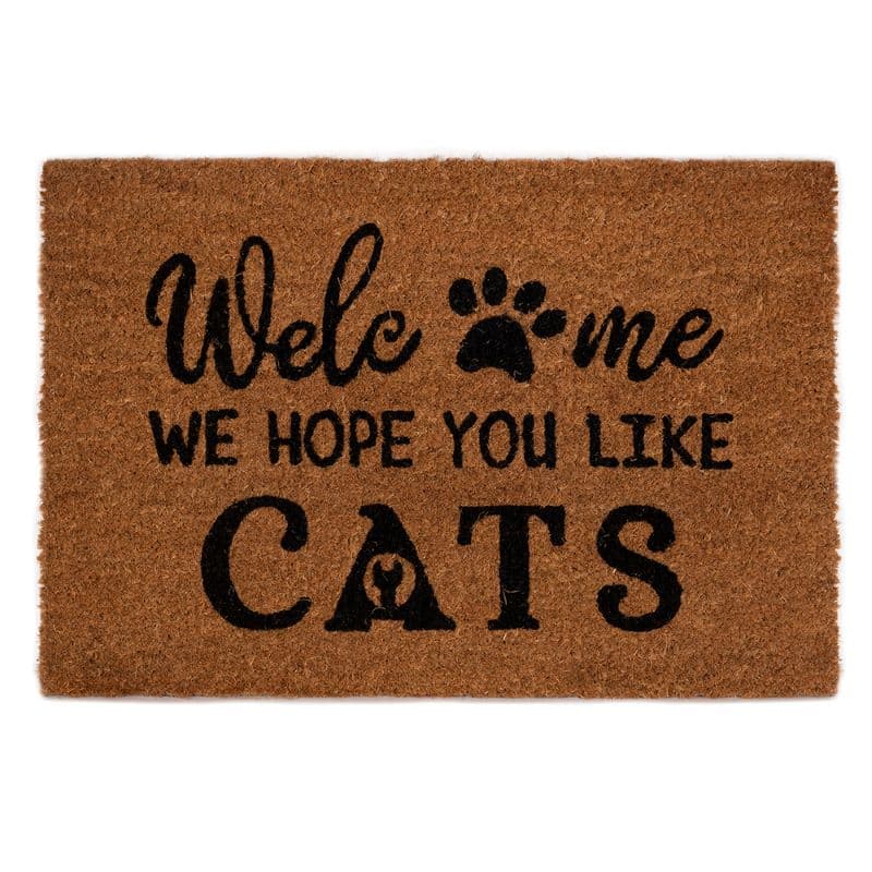 Изтривалка кокос Welcome we hope you like cats 22TP00253 / 40х60см