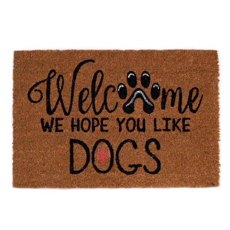 Изтривалка кокос Welcome we hope you like dogs 22TP00255 / 40х60см 