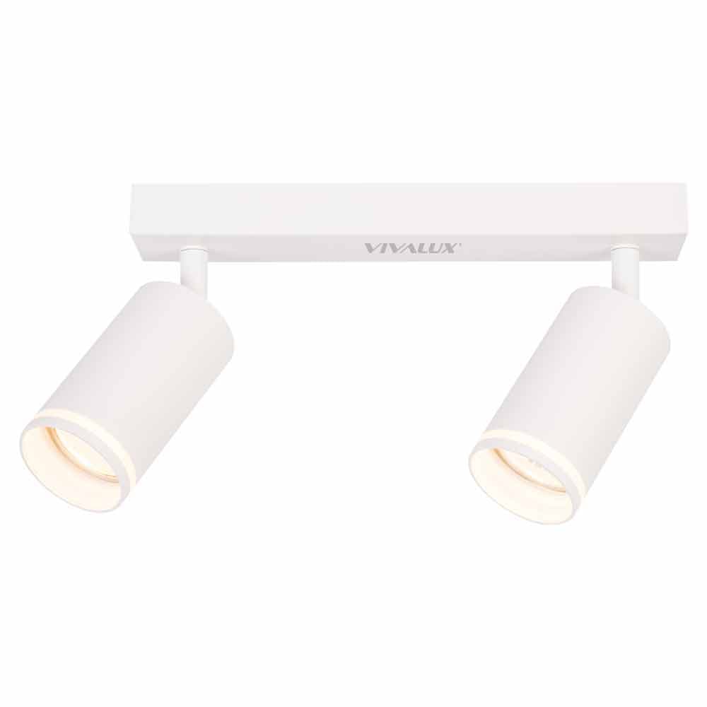 Линеен спот за таван Vivalux SP732-2L WH KING GU10 2x35W бял