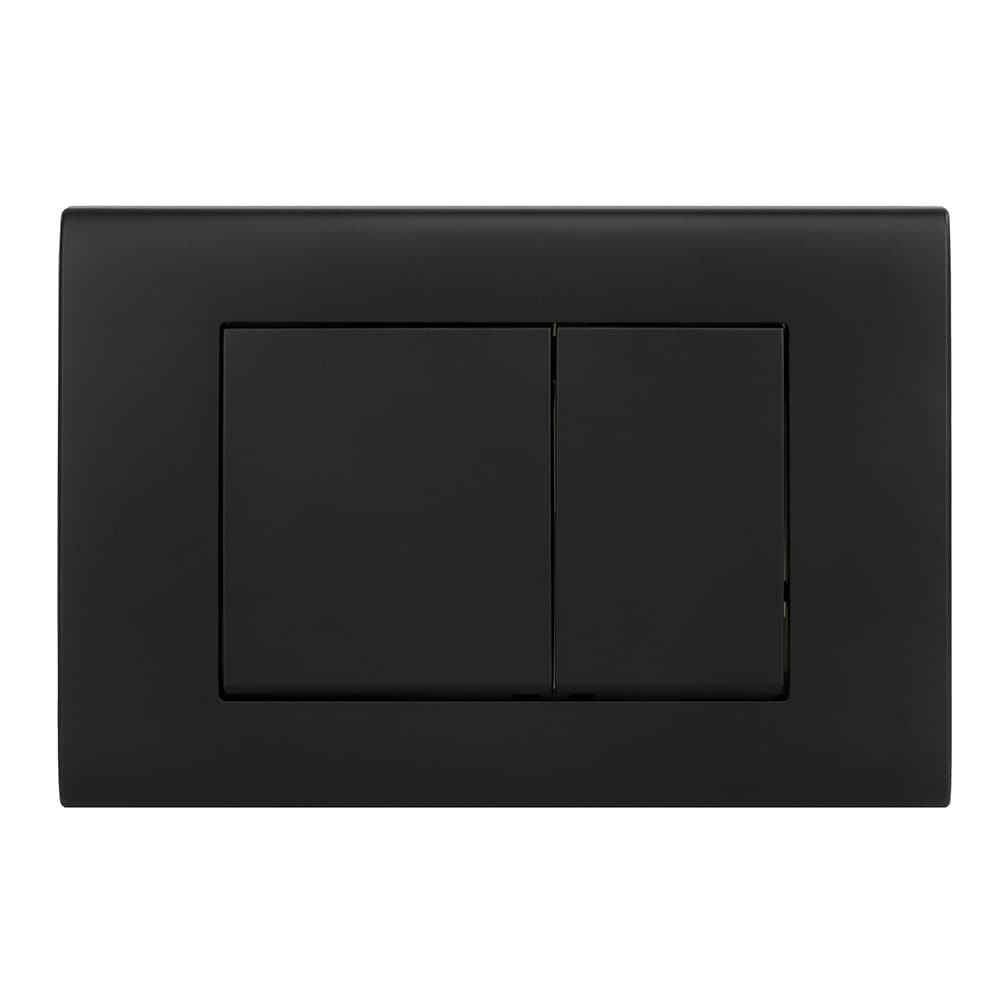Пневматичен бутон за вграждане Cascada Square Black matte черен мат 
