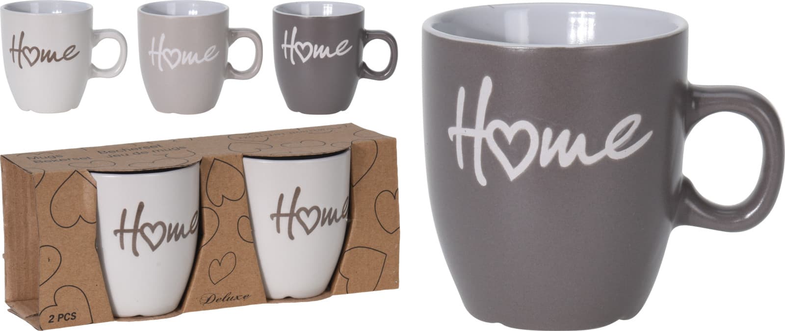 Керамични чаши Home  0.15 л / 2 броя