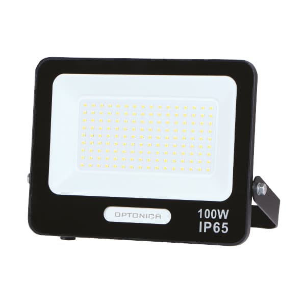 LED прожектор Optonica черен 100W 6000K IP65 