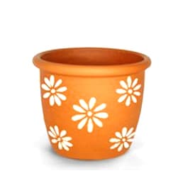 Саксия My Garden Terracotta/White 17x16см