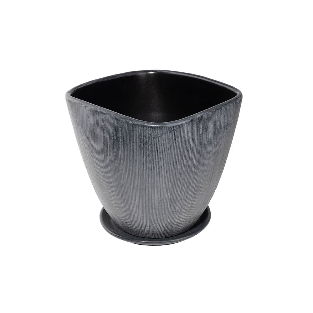 Саксия Black 23xH21см черна