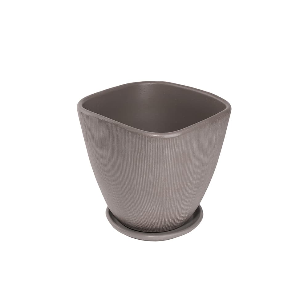 Саксия Cloudy Grey 18xH16см сива
