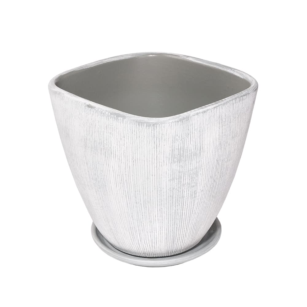 Саксия Pop Grey  36xH31см светлосива