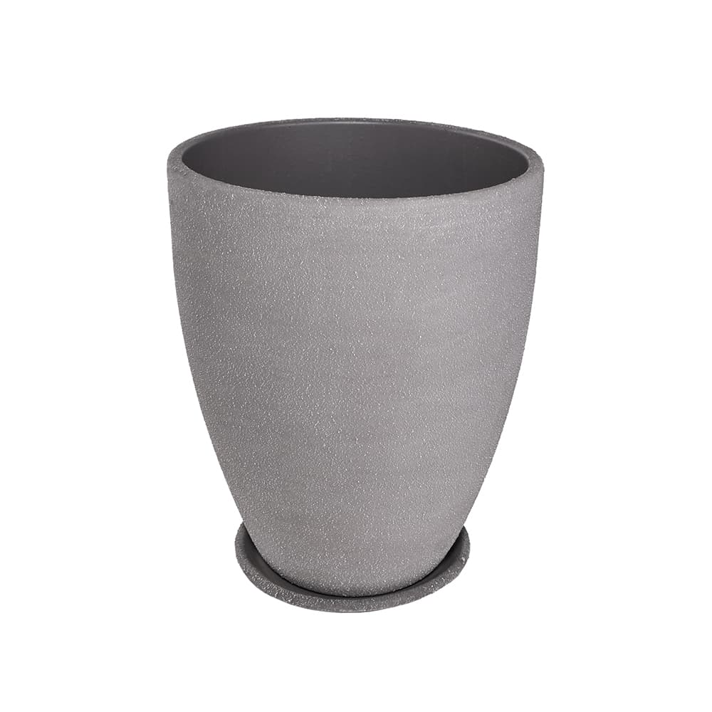 Саксия Antique Grey ø26x31см сива