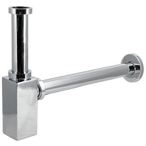 Бутилков сифон за умивалник без витло Quadro Chrome 1 1/4''