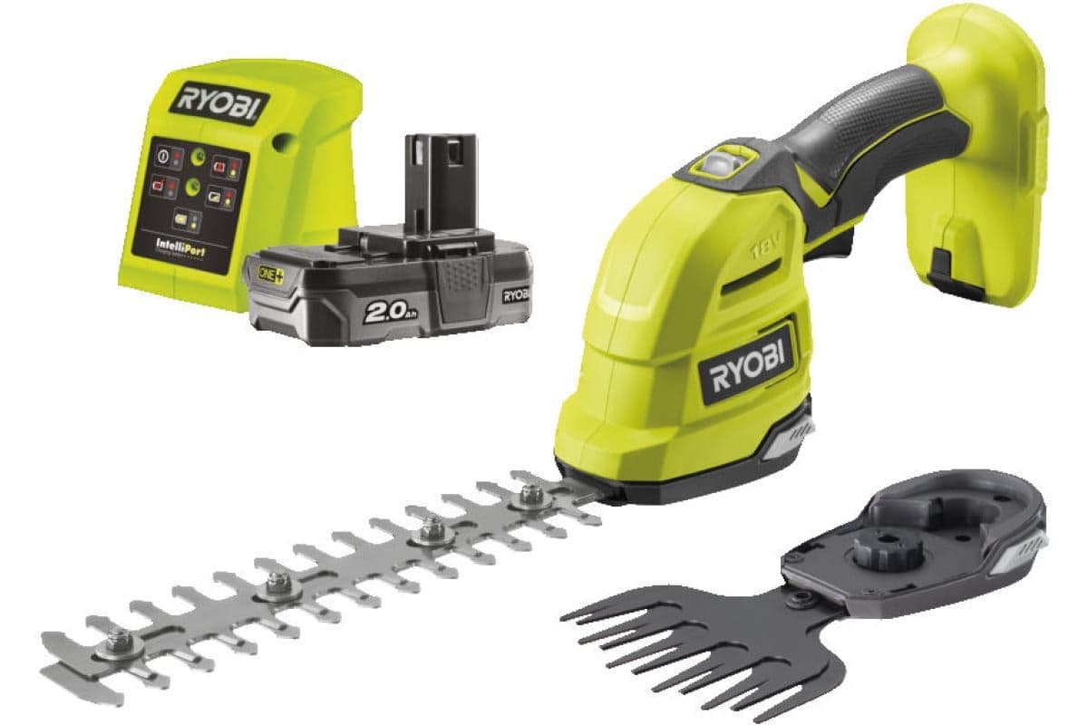 Акумулаторна ножица за трева и храсти Ryobi RY18GSA-120T