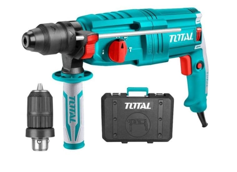 Перфоратор с допълнителен патронник Total SDS Plus 800W 2.5J + куфар