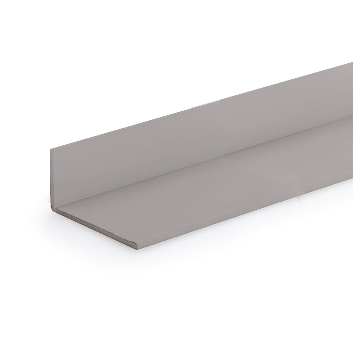 PVC L - образен профил 200x4x1см сив сатен