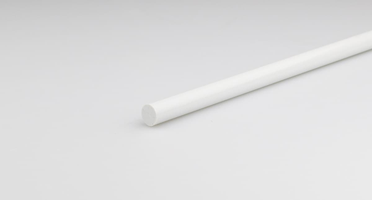 PVC кръгъл профил 100x1см бял